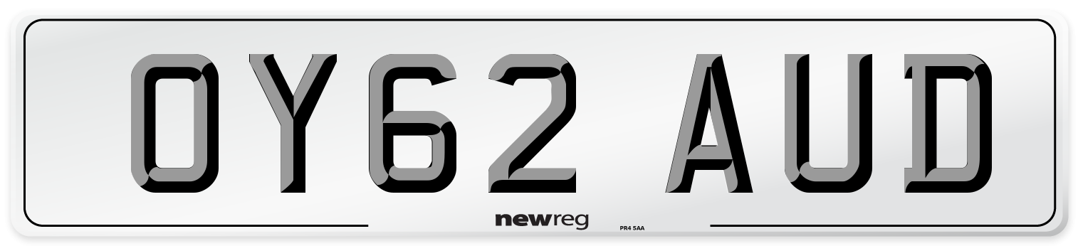 OY62 AUD Number Plate from New Reg